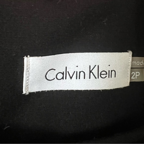 Calvin Klein Black and White Dress with Belt - Picture 3 of 3